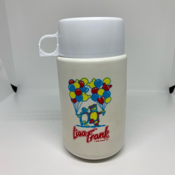Vintage Lisa Frank Penguin and Bear Thermos Set - Picture 13 of 16
